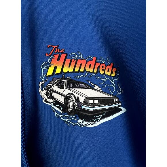 The Hundreds x Back To The Future Outta Time Hoodie - Rare Blue - Size Medium - Picture 3 of 6